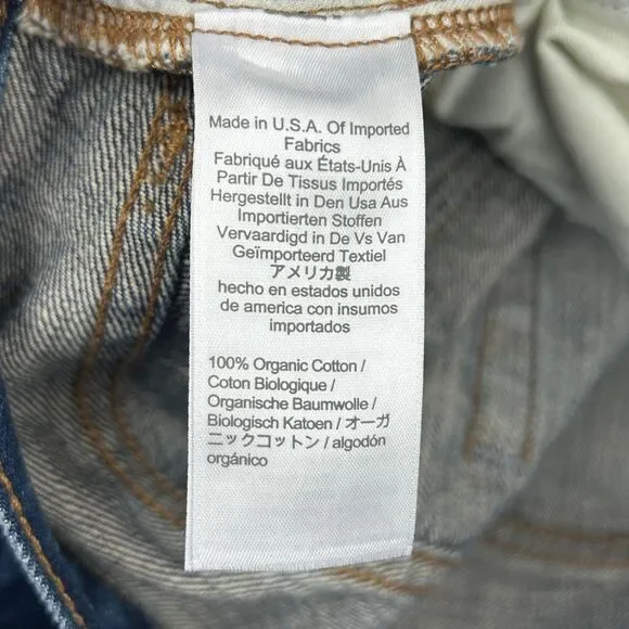 Point Sur Boyfriend Jeans Womens 25 Button Fly Selvedge Denim Straight J Crew - Picture 10 of 12